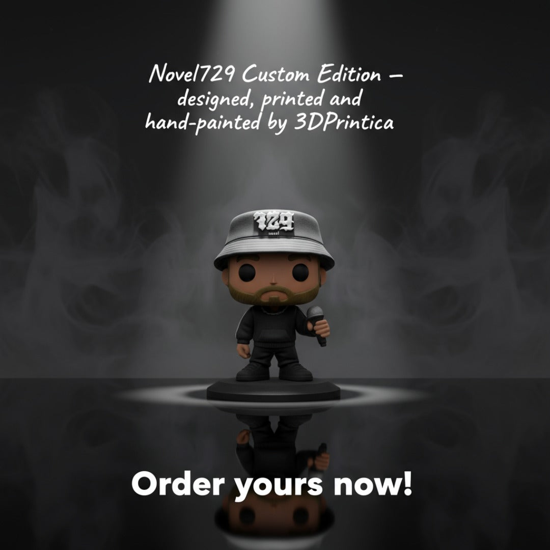 NOVEL729 Custom Funko-Style Figure | 3DPrintica Exclusive