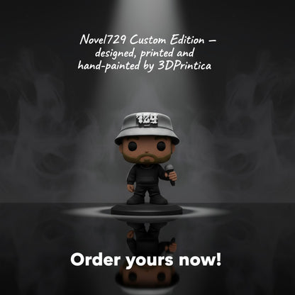 NOVEL729 Custom Funko-Style Figure | 3DPrintica Exclusive