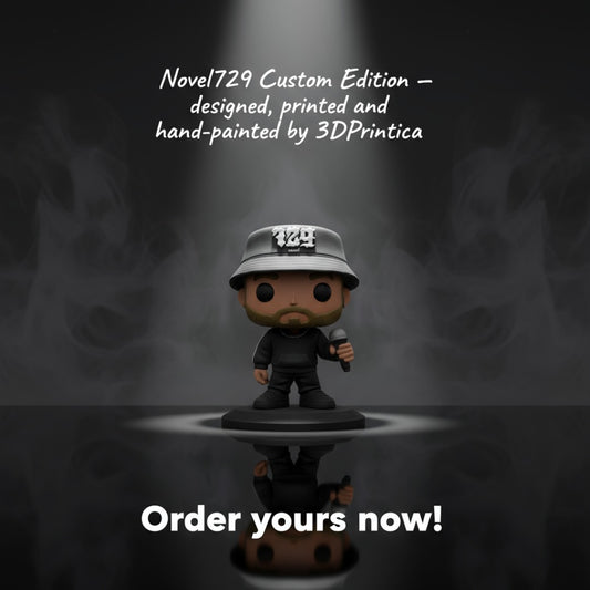 NOVEL729 Custom Funko-Style Figure | 3DPrintica Exclusive