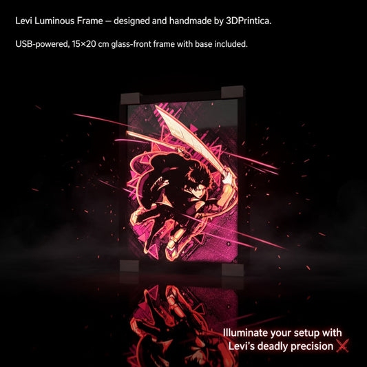 LEVI - ATTACK ON TITAN Φωτιζόμενη Κορνίζα | 3DPrintica Exclusive