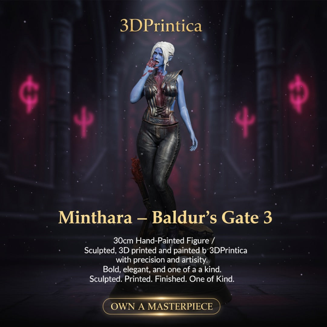 Minthara – Baldur’s Gate 3 | Συλλεκτική Φιγούρα 30 cm, Χειροποίητα Βαμμένη | 3DPrintica Exclusive