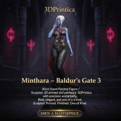 Minthara – Baldur’s Gate 3 | Συλλεκτική Φιγούρα 30 cm, Χειροποίητα Βαμμένη | 3DPrintica Exclusive
