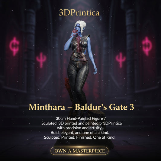 Minthara – Baldur’s Gate 3 | Συλλεκτική Φιγούρα 30 cm, Χειροποίητα Βαμμένη | 3DPrintica Exclusive