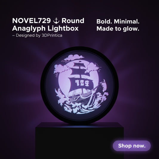 NOVEL729 Ανάγλυφο Φωτιστικό | 3DPrintica Exclusive