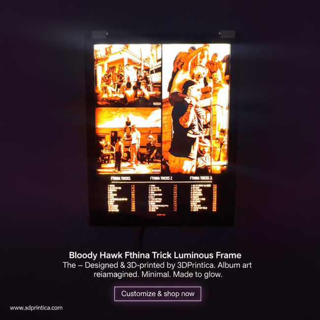 Bloody Hawk • Φθηνά Tricks — Luminous Art Φωτιζόμενη Κορνίζα