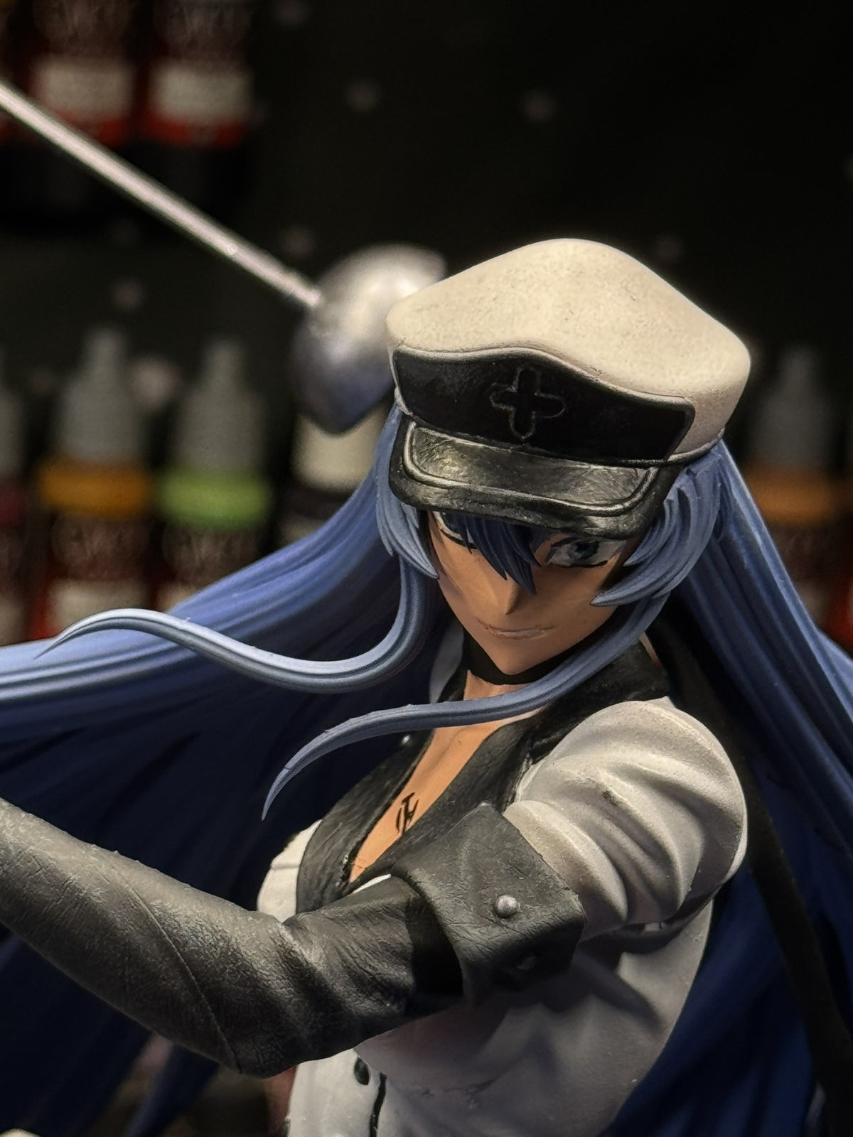 Akame vs Esdeath — actual hand-painted diorama, workshop detail 6